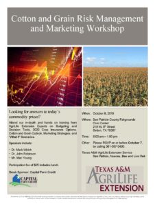 2019 Cotton & Grain Risk Management Workshop